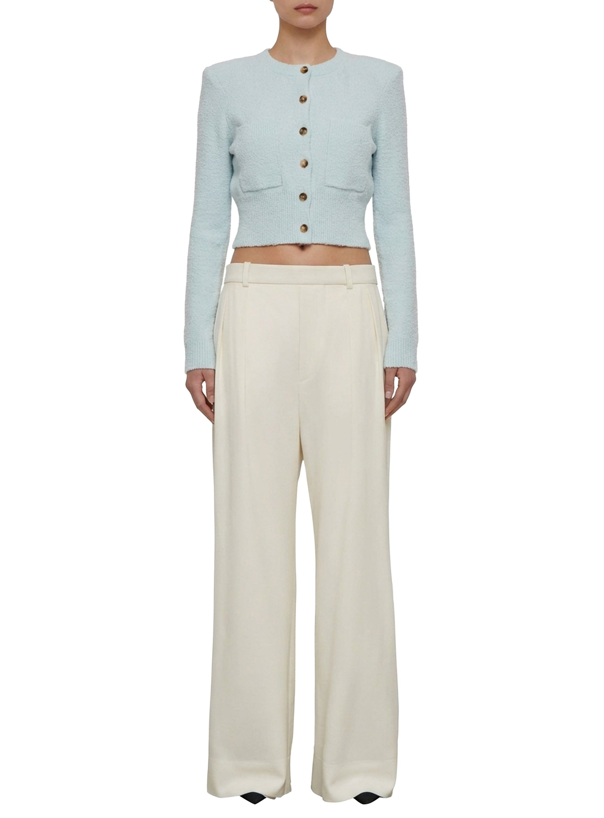 Knitted cardigan - Ice Blue