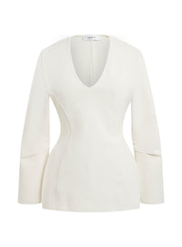 Matte V-Neck - Off White
