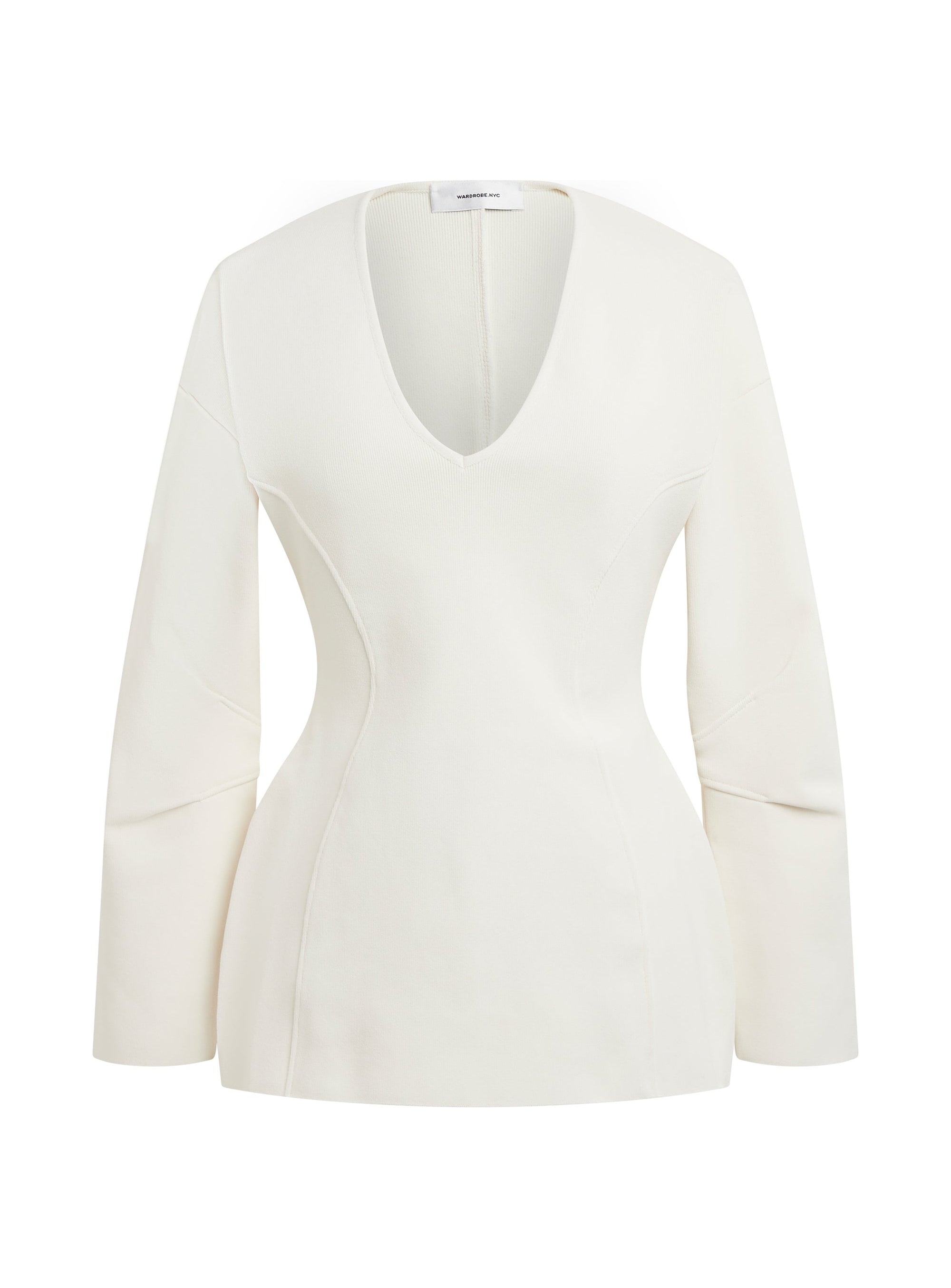 Matte V-Neck - Off White
