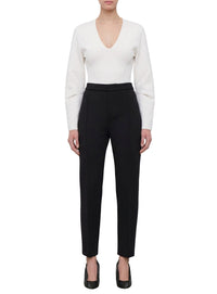 Pull col en V mat - Off White