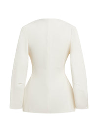 Matte V-Neck - Off White