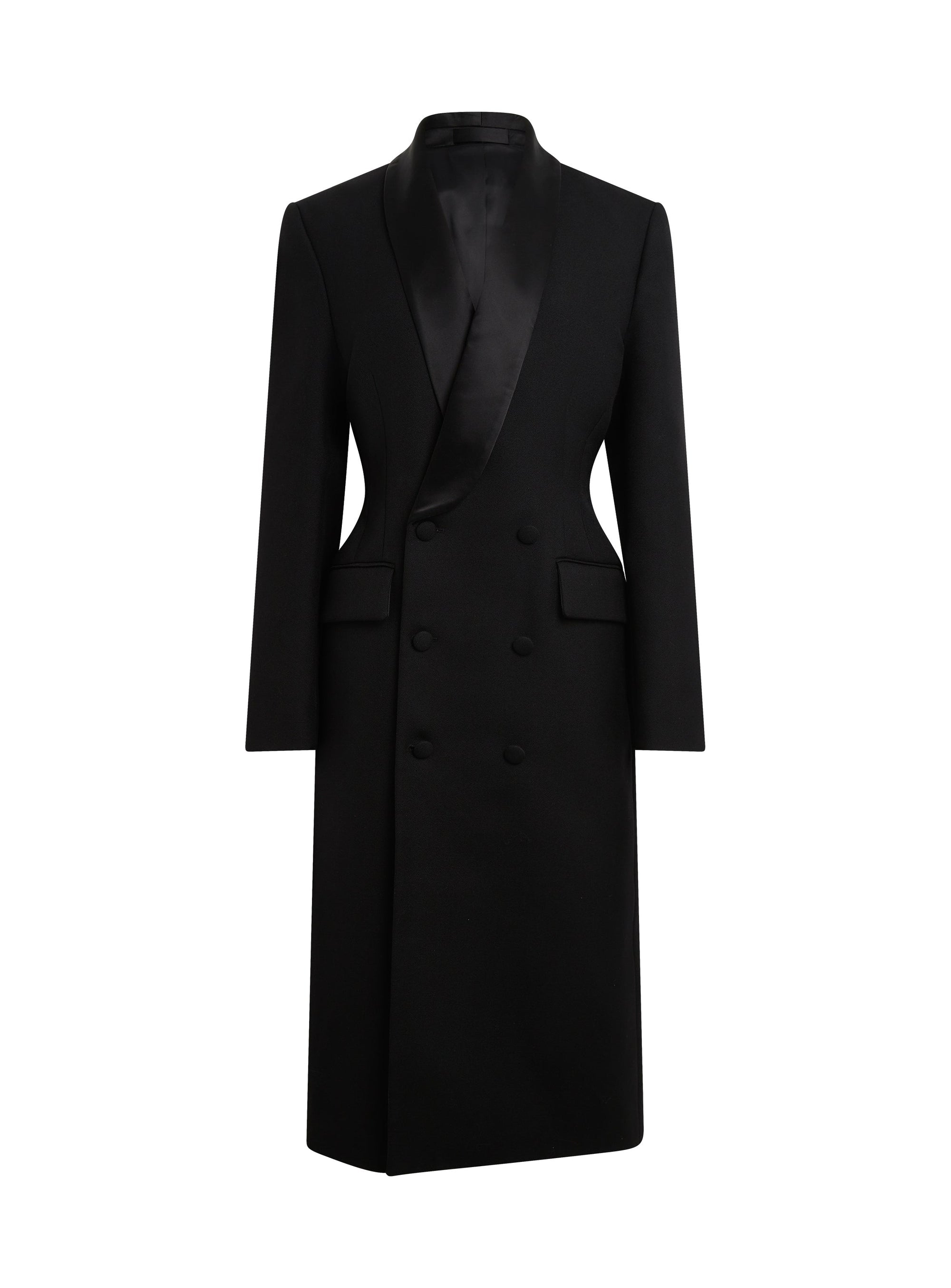 Tuxedo Blazer Dress - Black