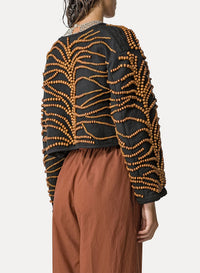 Veste brodée "Emotions" - Nero