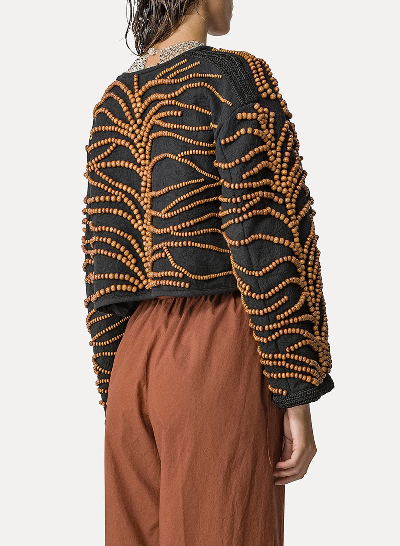 Veste brodée "Emotions" - Nero