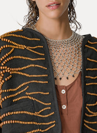 Veste brodée "Emotions" - Nero