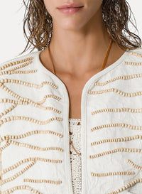 "Emotions" embroidered jacket - Puro