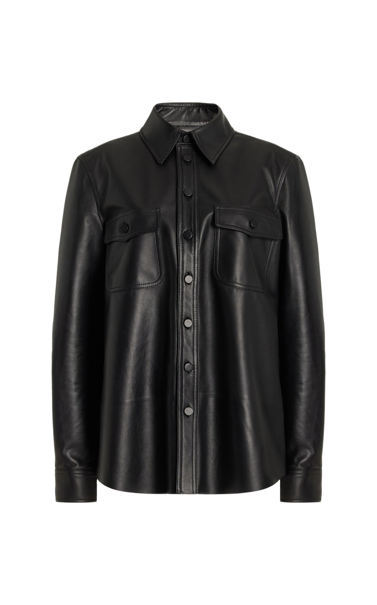 Black / Chemise John Austin en cuir - Black
