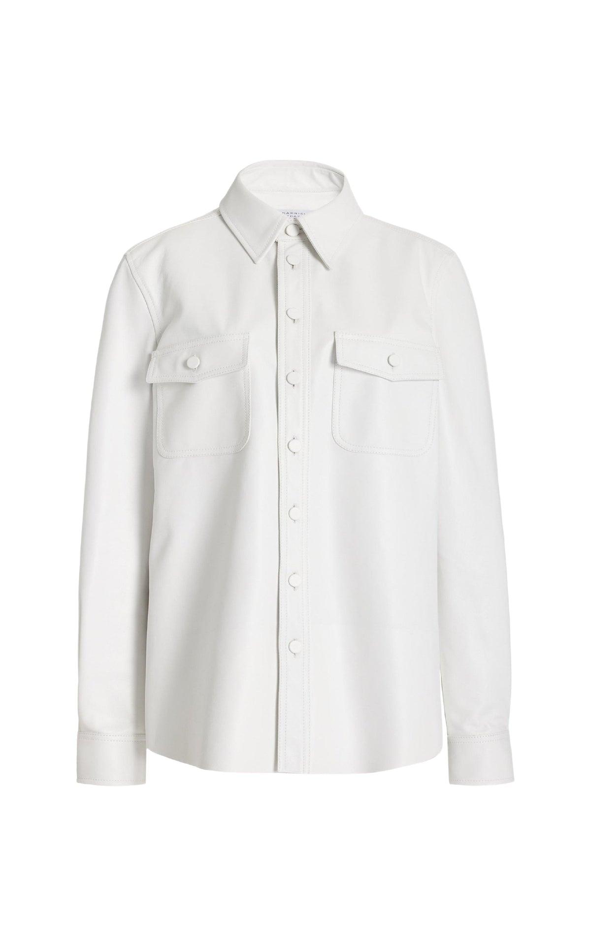 White / Chemise John Austin en cuir - White