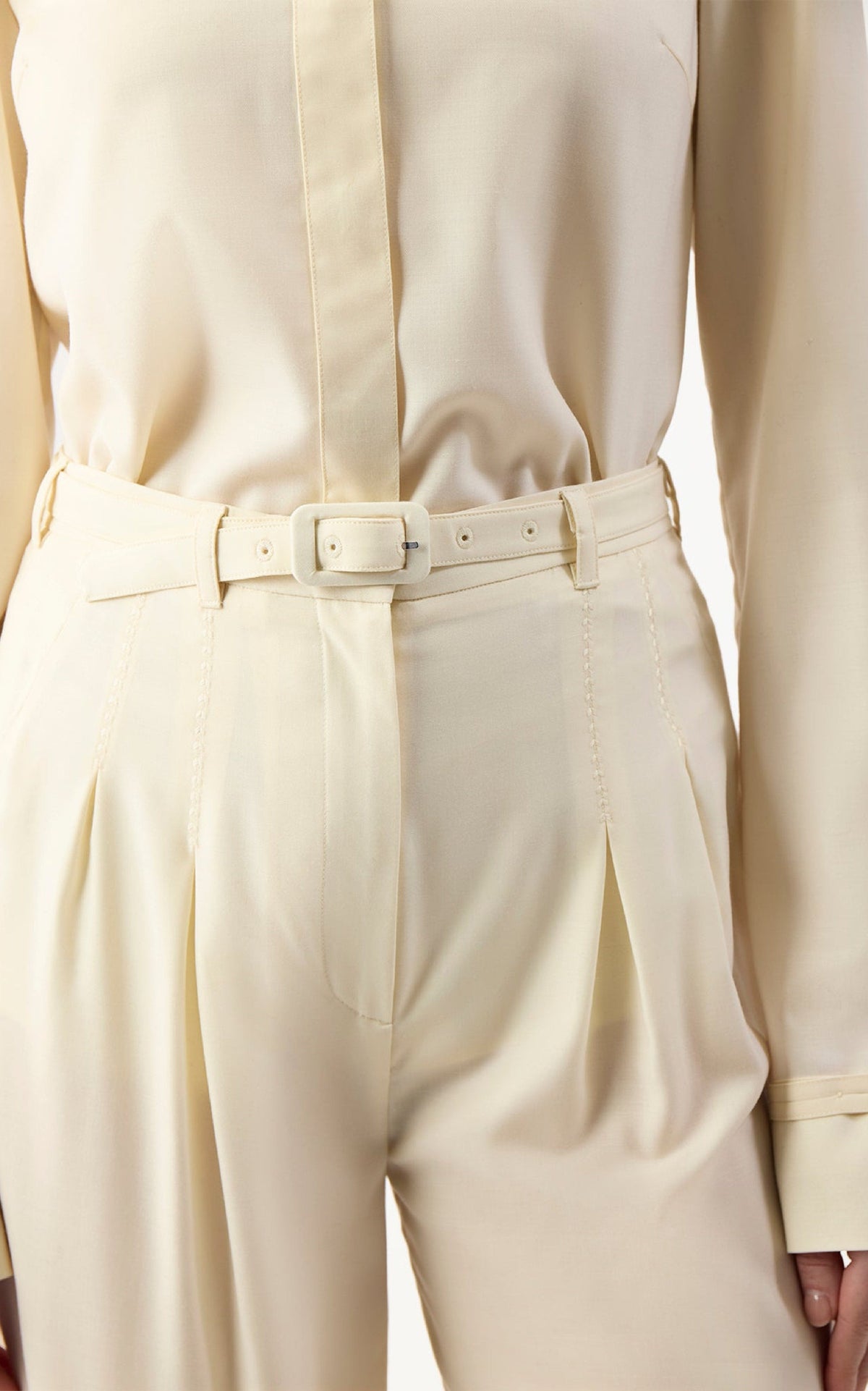 Ivory / Chemise Cruz en cachemire - Ivory