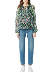 Blouse Twins Monaco en soie - Vert