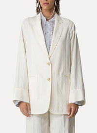 Oversized jacket - Avorio
