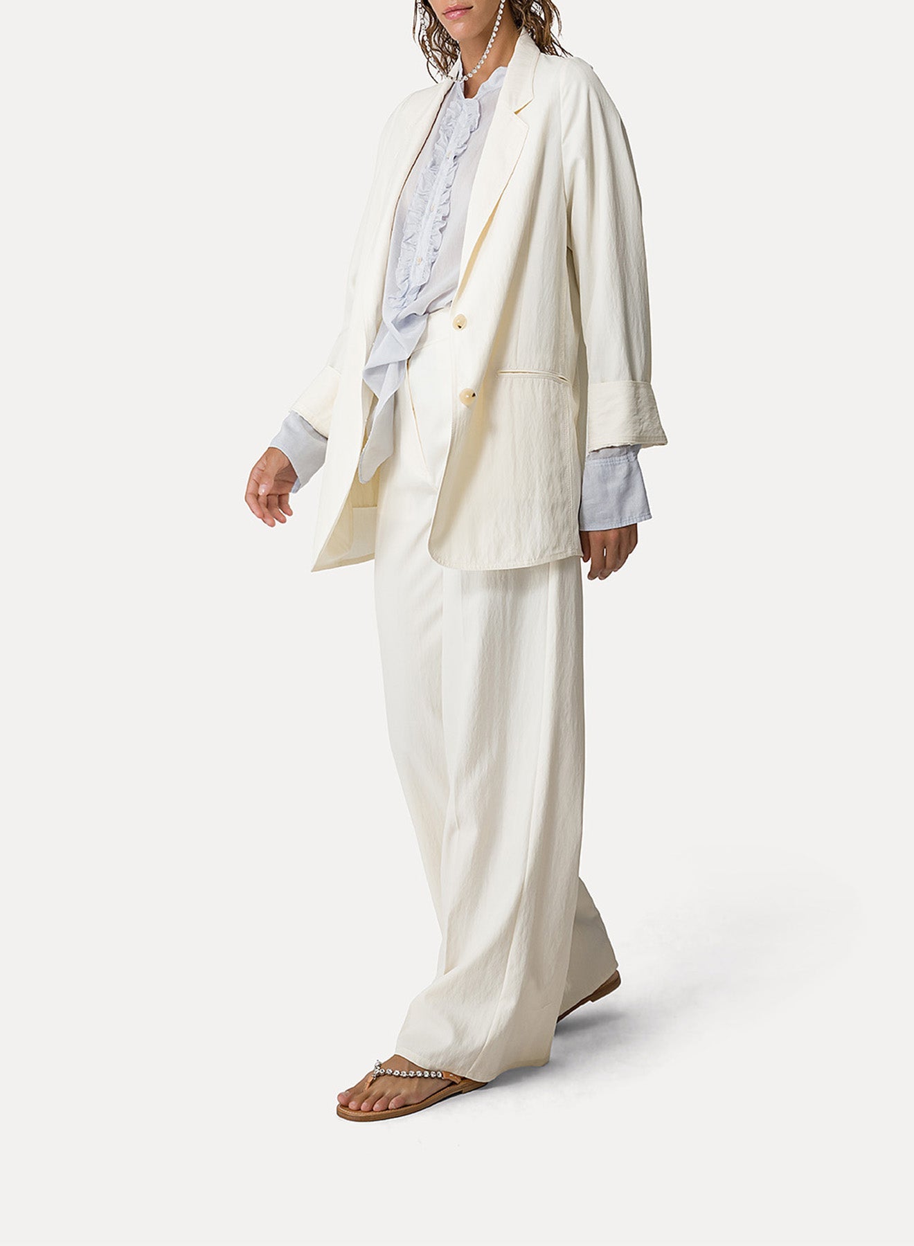 Oversized jacket - Avorio