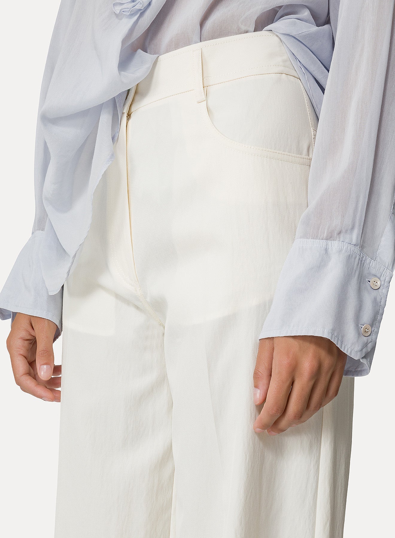 Pantalon 5 poches - Avorio