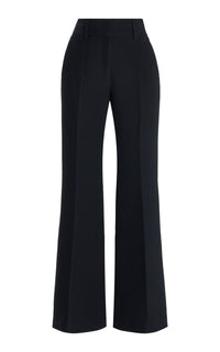 Rhein Pant en noir structured laine soie cady