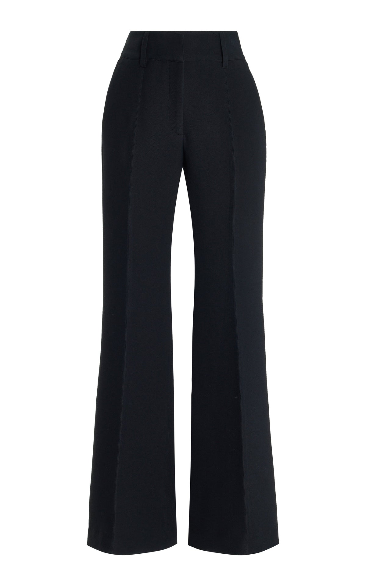 Rhein Pant en noir structured laine soie cady
