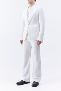Vista Pant en bouleau doré superfine laine drap de costume