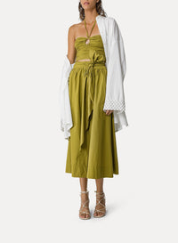 Belted waist skirt - Khaki