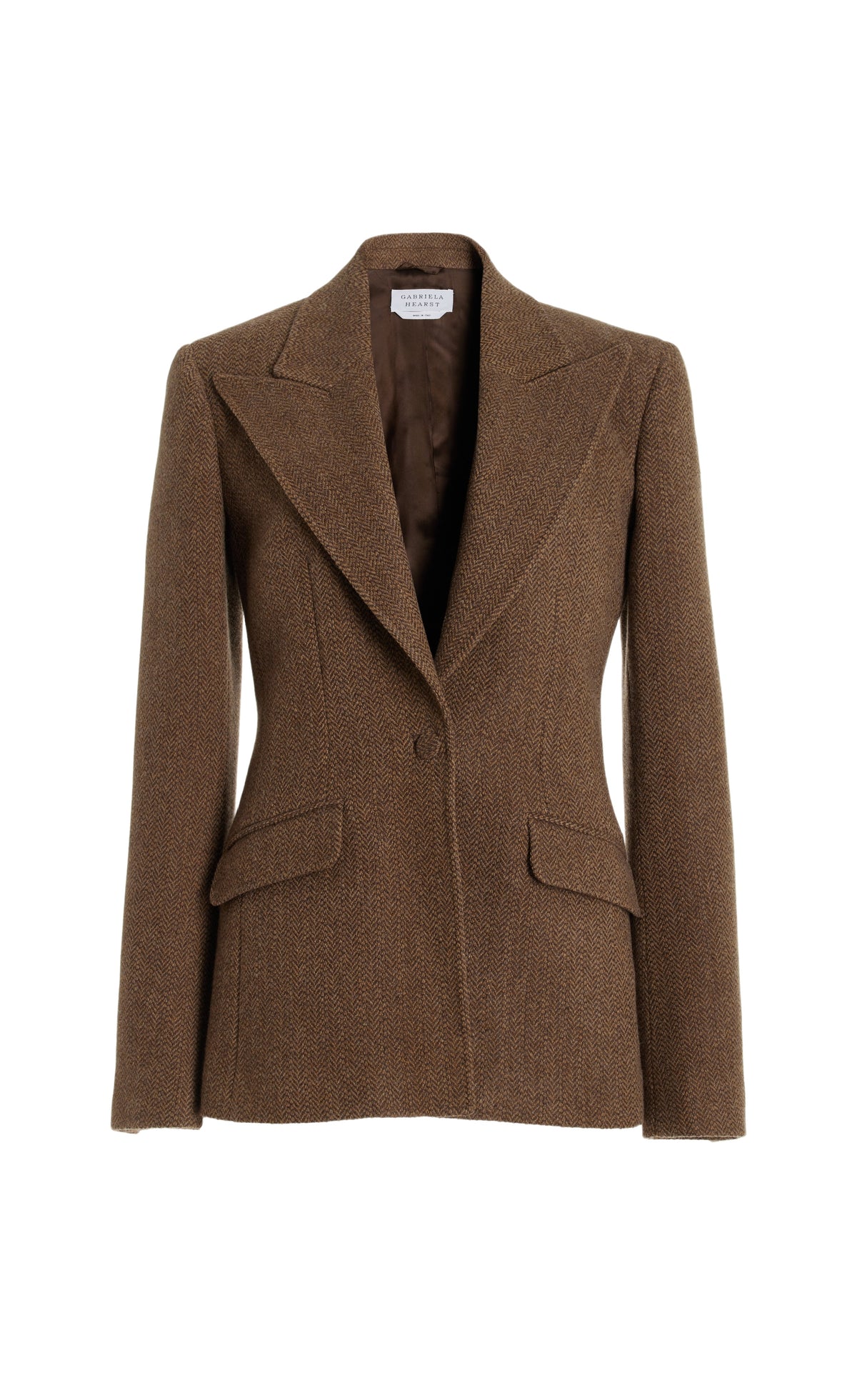 Chocolate / Veste blazer Leiva en laine - Chocolate