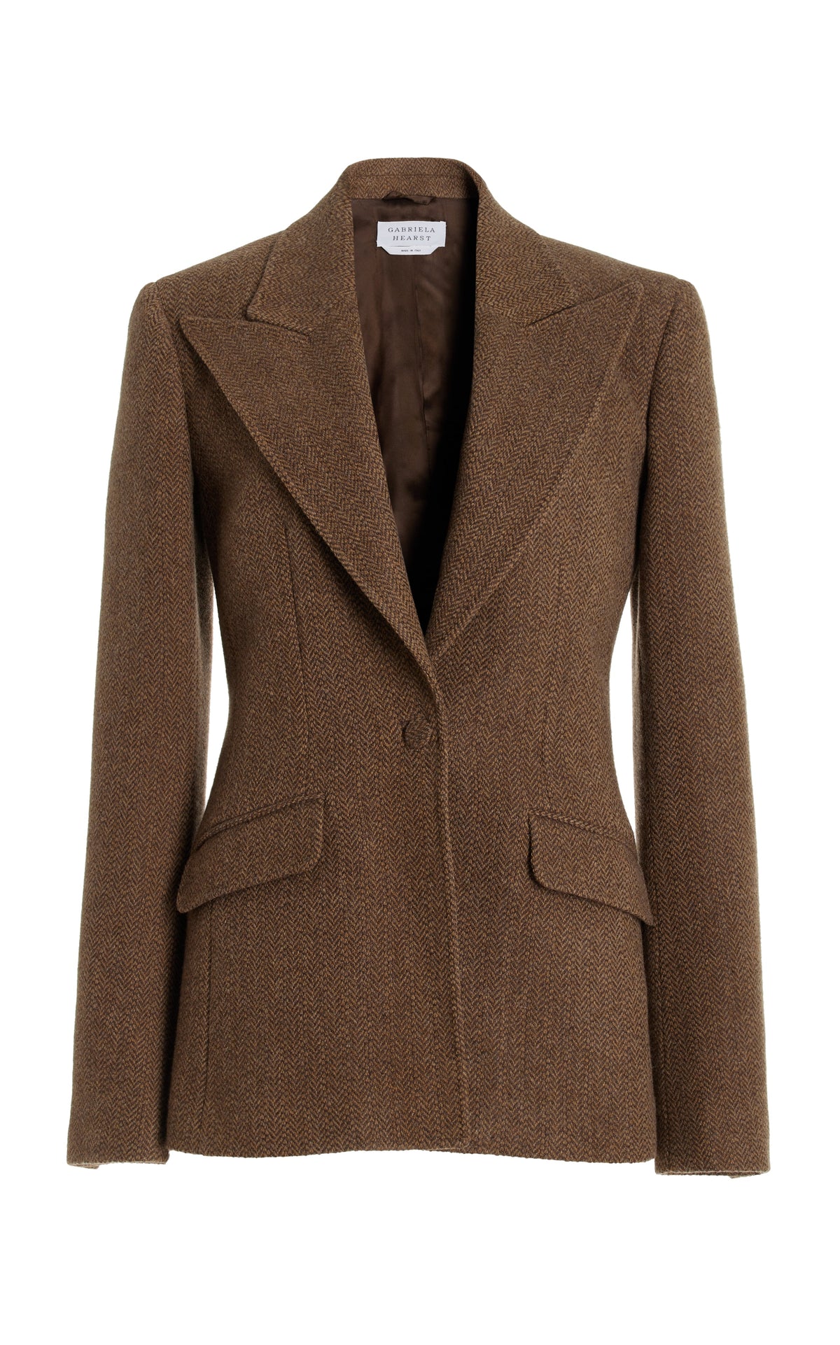 Leiva Blazer en chocolat superfine laine drap de costume