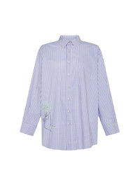 Chemise à carreaux avec broderies - Lilac