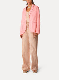 Sleeveless check top - Caramel