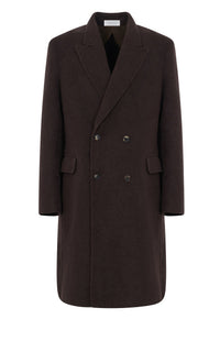 Mcaffrey Coat en chocolat recyclé cachemire feutre