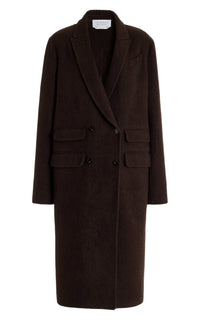 Chocolate / Manteau Reed en cachemire - Chocolate