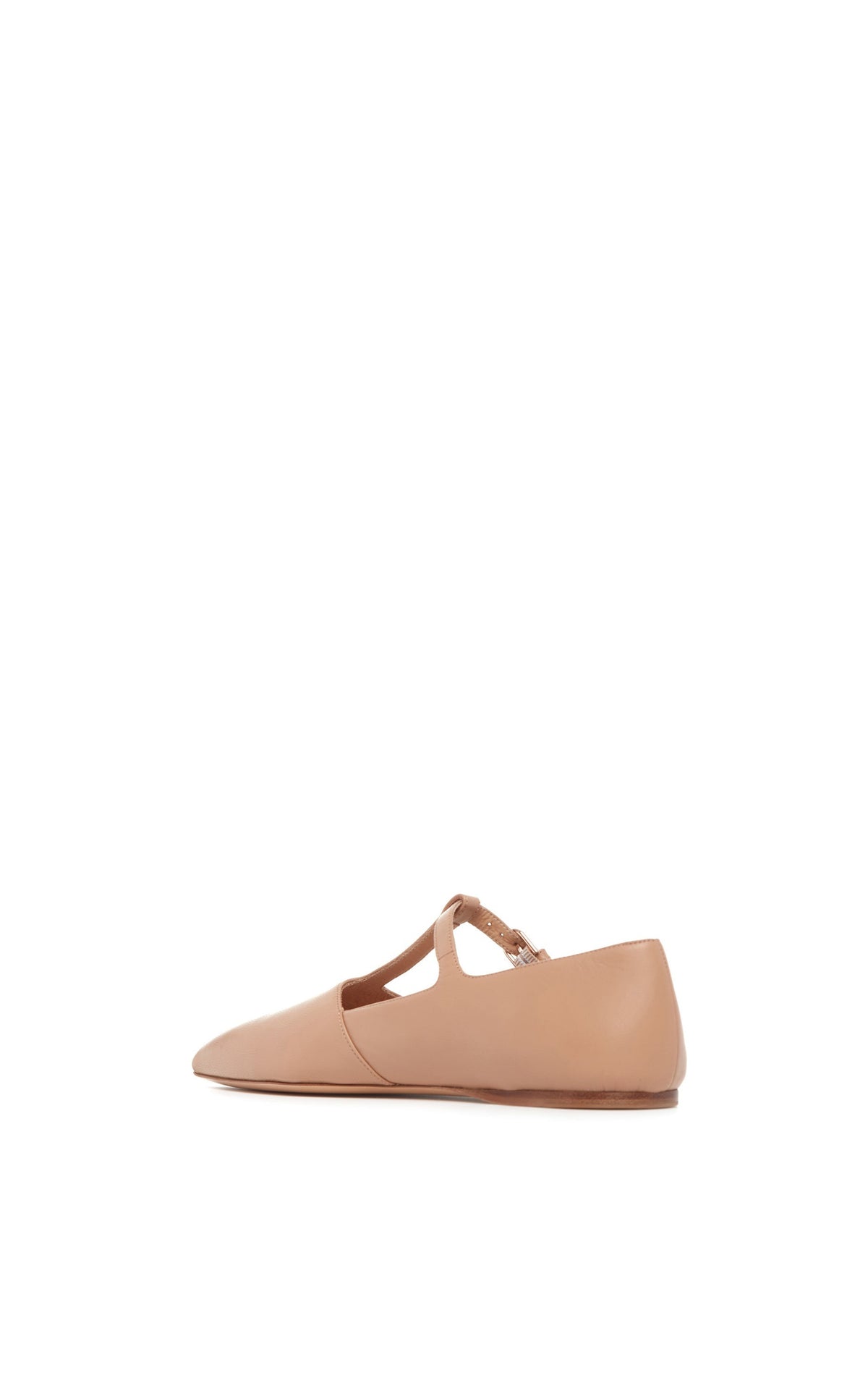 Dark Camel / Ballerines à bride Lola en cuir - Dark Camel