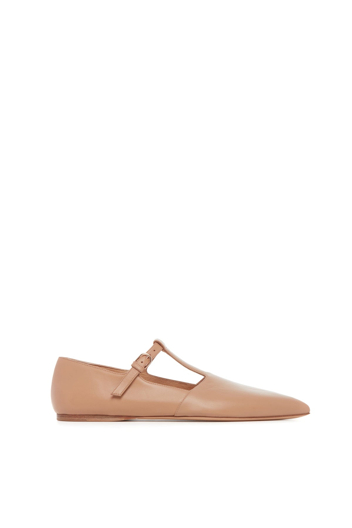 Lola Ballerina en camel foncé lamb cuir