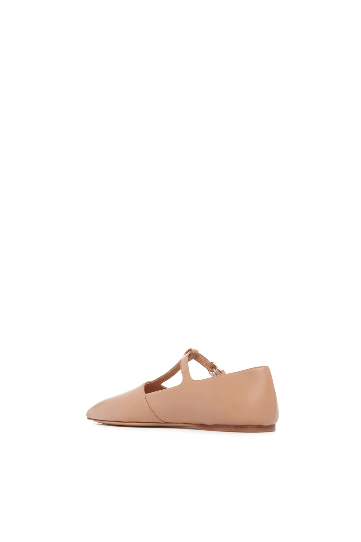Lola Ballerina en camel foncé lamb cuir