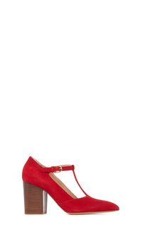 Triana Sandal en topaze rouge daim