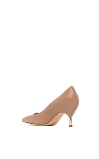 Dark Camel / Escarpins Sofia 70 en cuir - Dark Camel