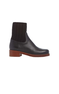 Black / Bottines Hobbes en cuir - Black