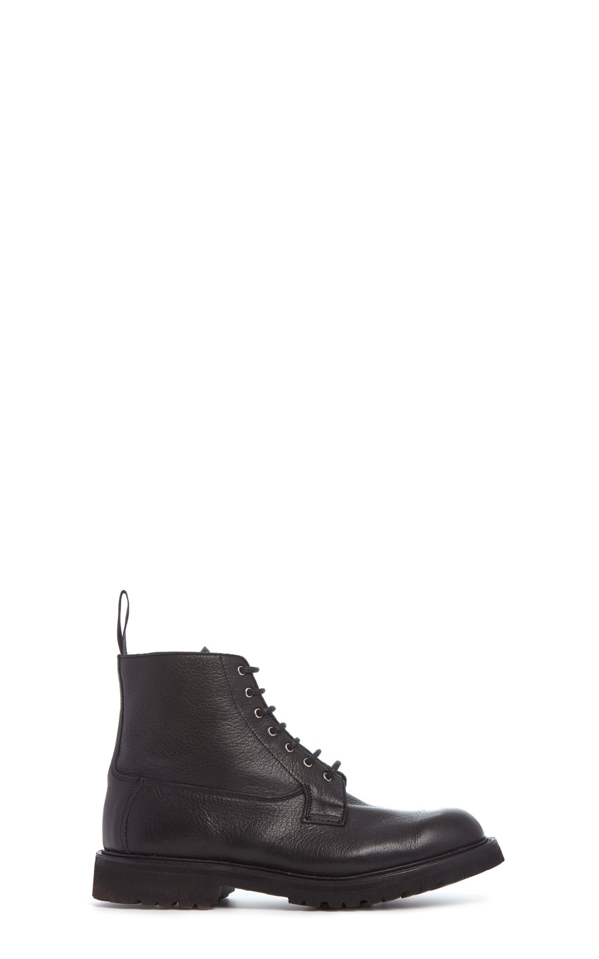 Camilla Derby Boot en noir cervo deerskin cuir