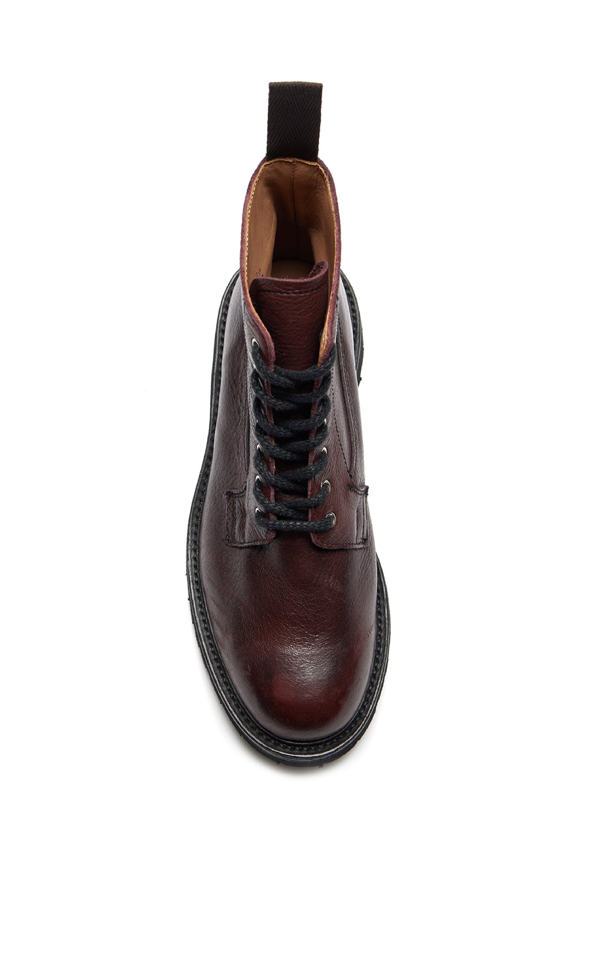 Camilla Derby Boot en châtaigne cervo deerskin cuir