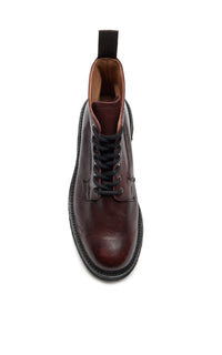 Chestnut / Bottines derby Camilla en cuir - Chestnut