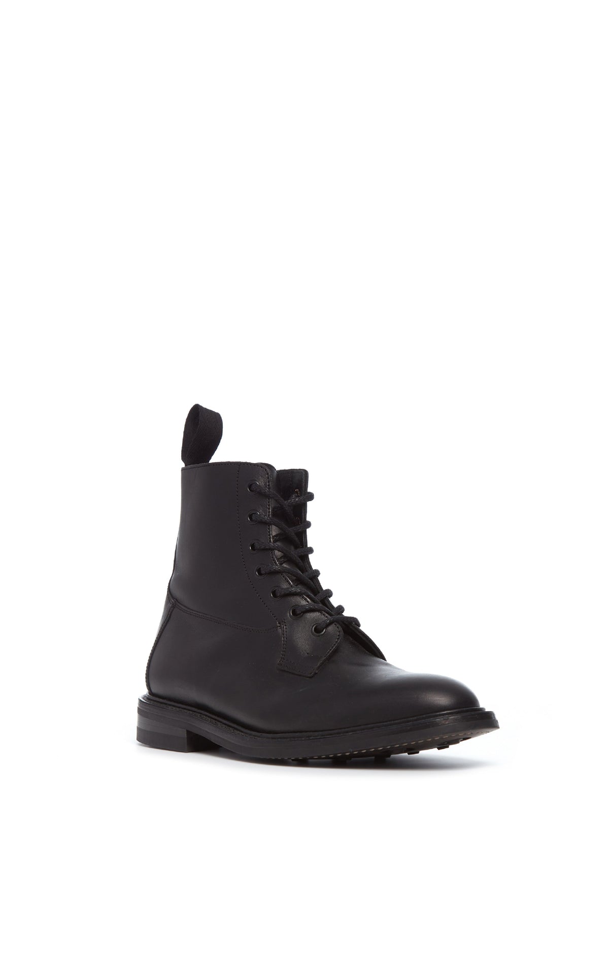 Black / Bottines Calvert à bout lisse en cuir - Black
