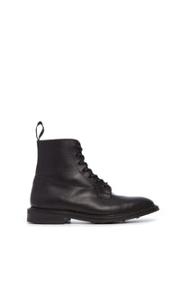 Black / Bottines Calvert à bout lisse en cuir - Black