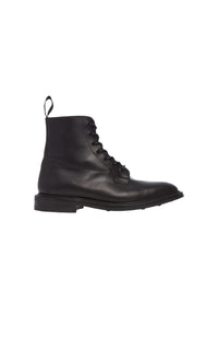Black / Bottines Calvert à bout lisse en cuir - Black