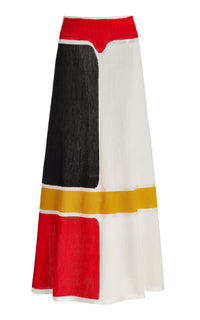 Ivory Multi / Jupe Sammy en laine - Ivory Multi