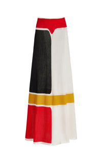 Ivory Multi / Jupe Sammy en laine - Ivory Multi