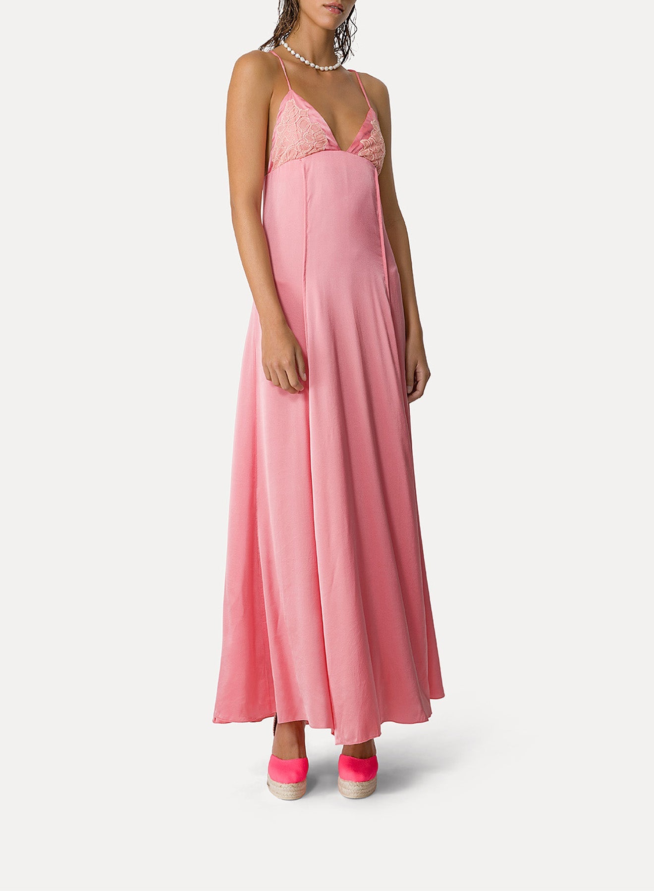 Silk and lace dress - Emotion