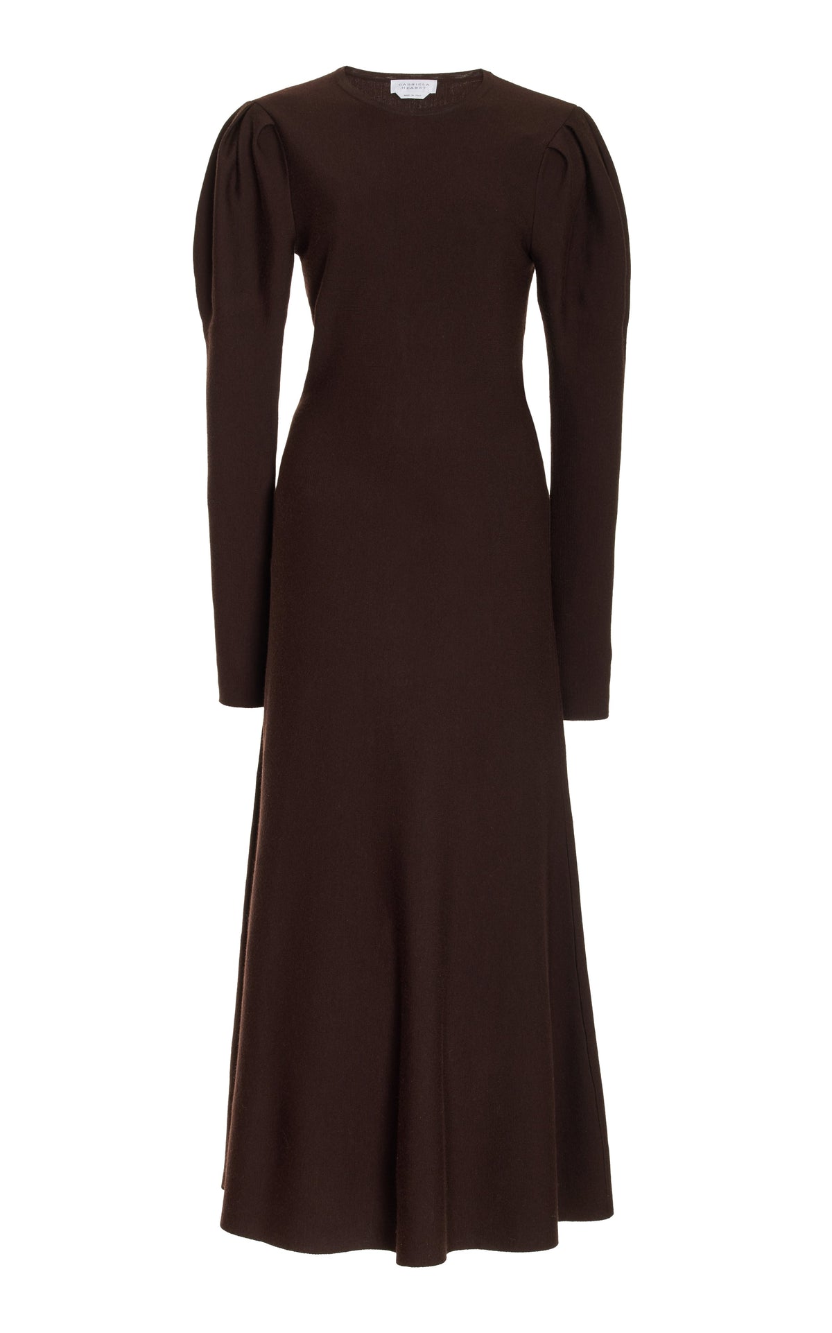 Chocolate / Robe Hannah en laine - Chocolate