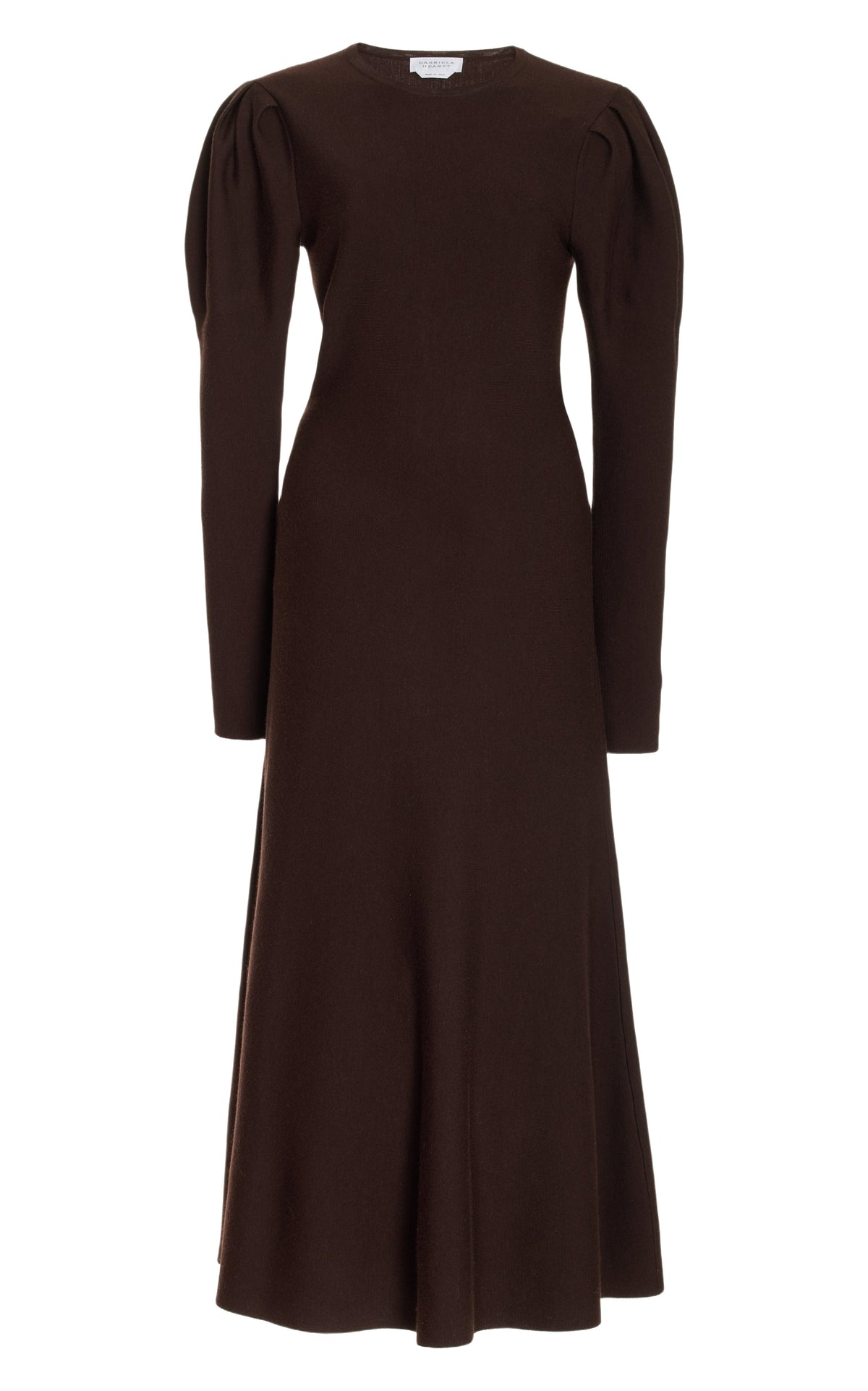 Chocolate / Robe Hannah en laine - Chocolate