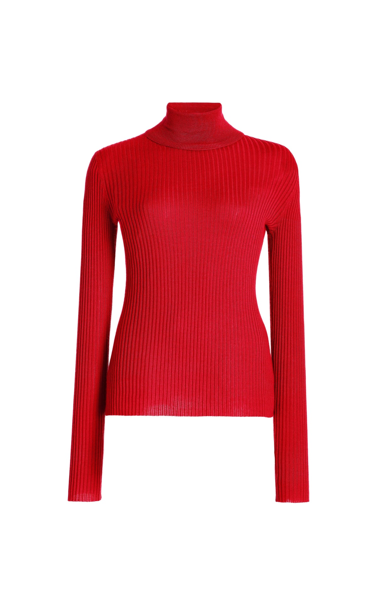 Red / Pull à col roulé Peppe en cachemire et soie - Red