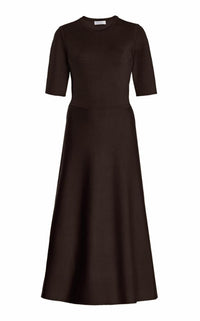Chocolate / Robe Seymore en laine - Chocolate