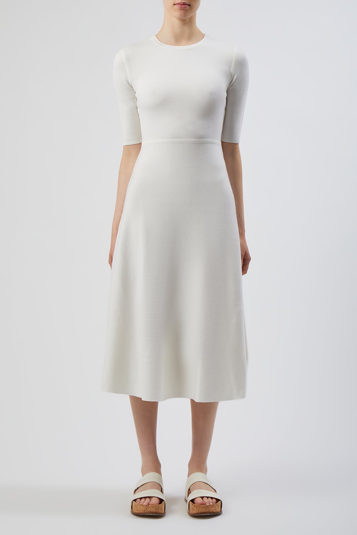 Chocolate / Robe Seymore en laine - Chocolate