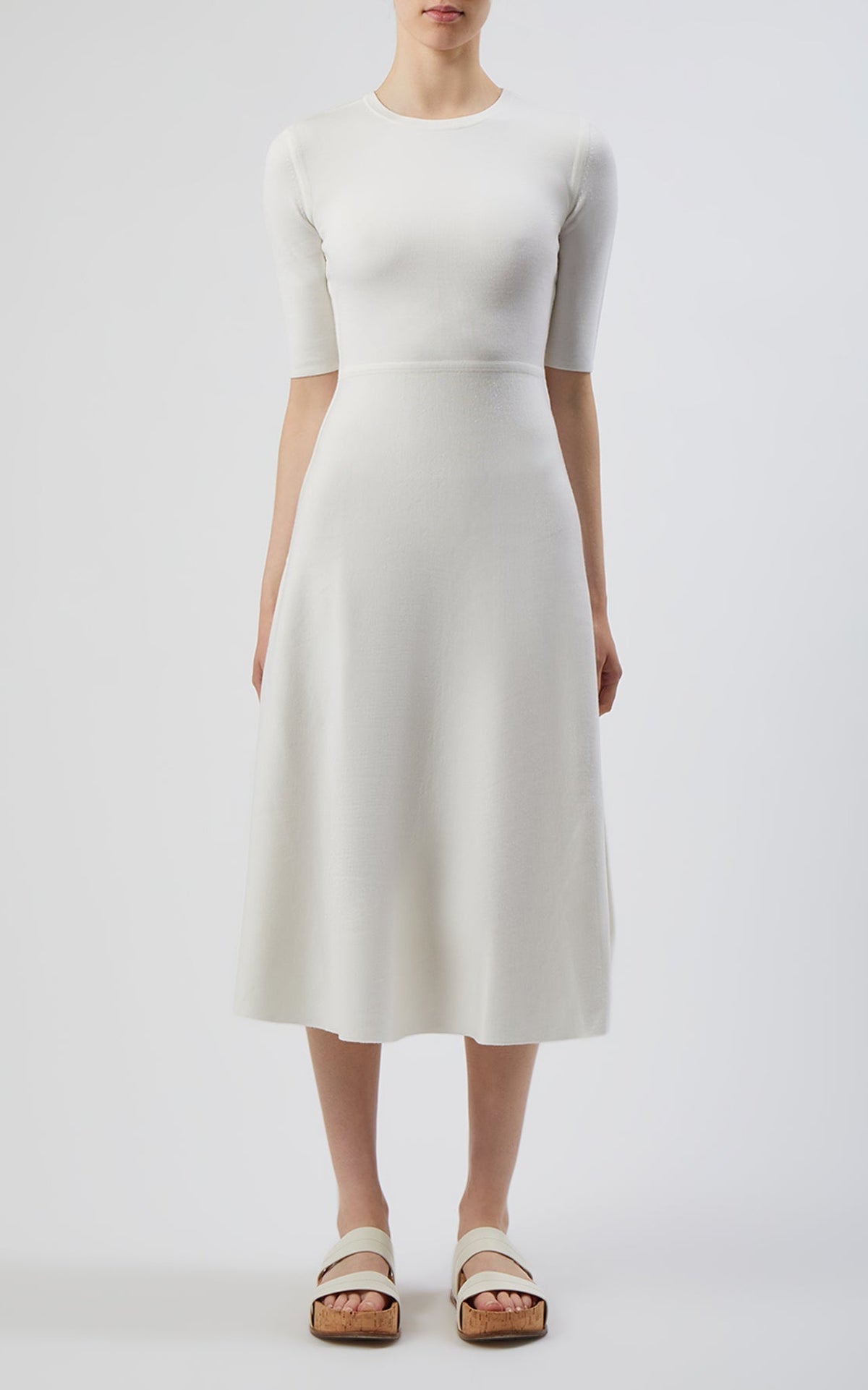 Chocolate / Robe Seymore en laine - Chocolate