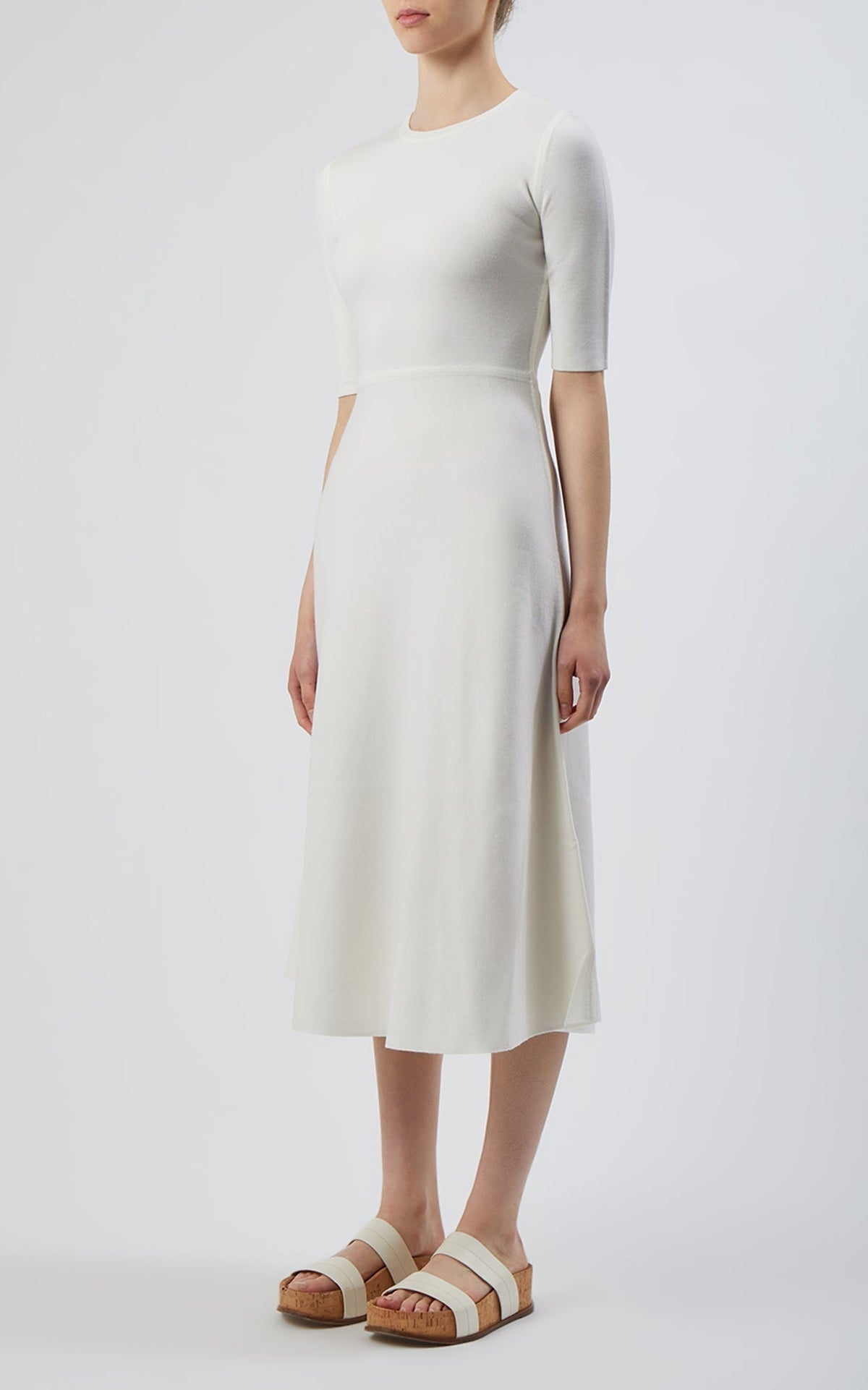 Chocolate / Robe Seymore en laine - Chocolate