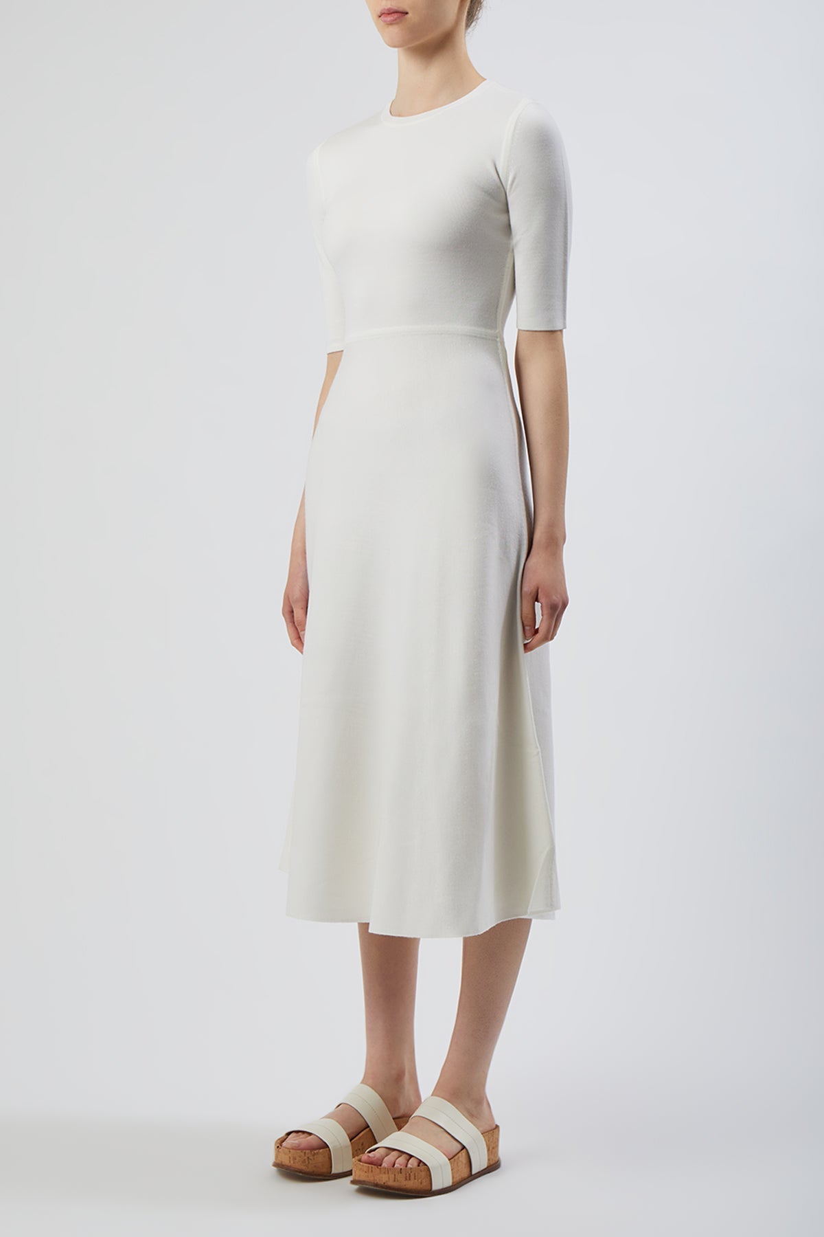 Seymore Dress en chocolat wanaka mérinos cachemire